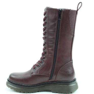HEAVENLY FEET WOMENS ANKLE BOOT - BURGUNDY